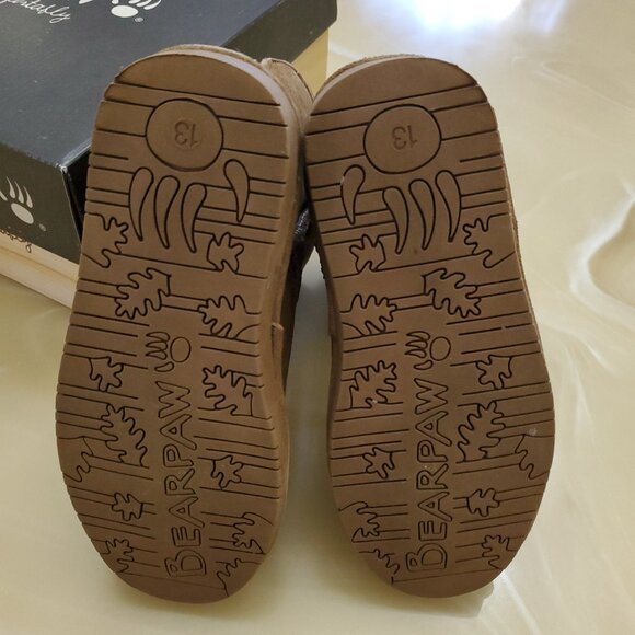 Kids Bearpaw Emma Youth Boot 608Y Hickory II Suede Size 13 New in Box - Picture 9 of 14